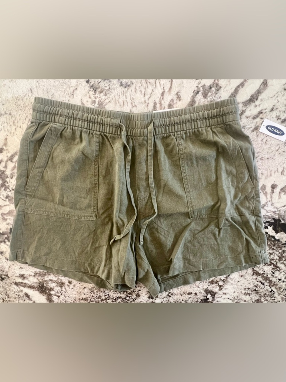 Old Navy Olive Green Elastic Waist Shorts